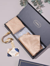 Light Brown Paisley Woven Ascot & Pocket Square