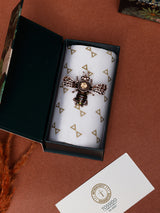 Silver & Brown Bee Brooch