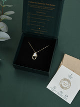 Gold Hamsa Charm Lock Pendant Necklace - TOSSIDO