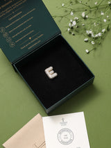 Gold Initial E Slider Pendant