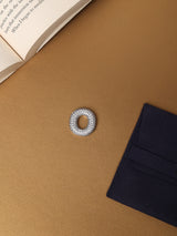 Silver Initial O Slider Pendant