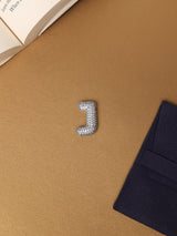 Silver Initial J Slider Pendant