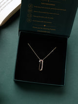Rainbow Safety Pin Pendant Necklace - TOSSIDO