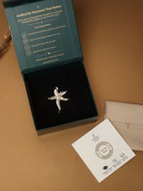 Gold Pearl Starfish Pendant