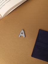 Silver Initial A Slider Pendant