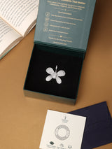 Silver Pave Butterfly Pendant