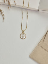 Gold Initial G Pendant Necklace - TOSSIDO