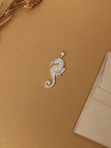 Gold Seahorse Pendant