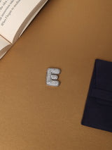 Silver Initial E Slider Pendant