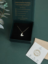 White Mosaic Heart Pendant Necklace - TOSSIDO