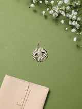 Gold Evil Eye Lash Pendant