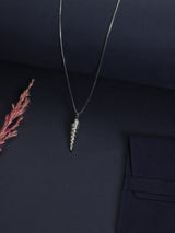 Silver Spiral Shell Pendant Necklace - TOSSIDO