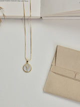 Gold Initial Y Pendant Necklace - TOSSIDO