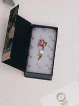 Dusky Pink Blossom Pearl Brooch