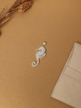 Gold Seahorse Pendant