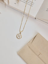 Gold Initial N Pendant Necklace - TOSSIDO