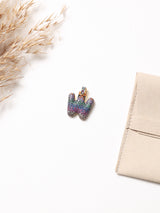Multicolour Initial W Pendant
