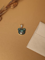 Green Teddy Face Pendant