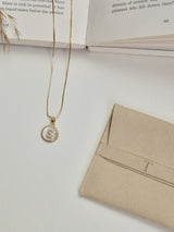 Gold Initial S Pendant Necklace - TOSSIDO