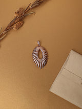 Rose Gold Sunburst Pendant