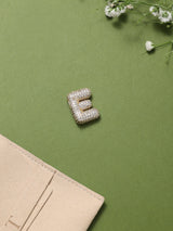 Gold Initial E Slider Pendant