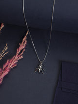 Silver Ant Pendant Necklace - TOSSIDO