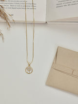 Gold Initial W Pendant Necklace - TOSSIDO