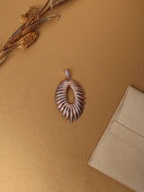 Rose Gold Sunburst Pendant