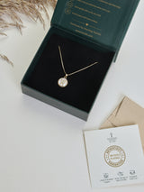 Gold Initial W Pendant Necklace - TOSSIDO