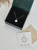 Gold Initial V Pendant Necklace - TOSSIDO