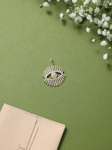 Gold Evil Eye Lash Pendant