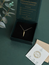 Gold Spiral Shell Pendant Necklace - TOSSIDO