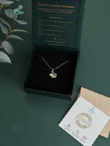 Gold Tropical Fish Pendant Necklace - TOSSIDO