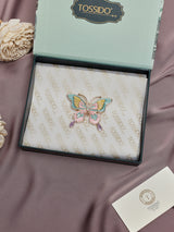 Pastel Enamel Butterfly Pearl Brooch