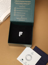 Silver Initial F Slider Pendant