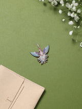 Rose Gold Bird in Flight Pendant