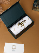 Antique Gold Galloping Horse Brooch