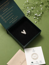 Gold Initial V Slider Pendant