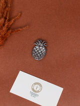 Turquoise Pearl Pineapple Brooch