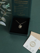 Gold Om Pendant Necklace - TOSSIDO