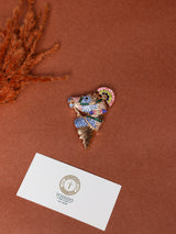 Multicolour Crystal Carnival Horse Brooch
