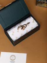 Gold Slim Galloping Horse Brooch