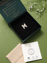 Gold Initial M Slider Pendant