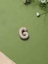 Gold Initial G Slider Pendant