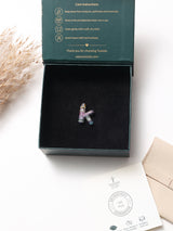 Multicolour Initial K Pendant