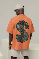 Floral Dollar Sign Oversized Tee - TOSSIDO