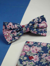 Flush Rose Bowtie & Pocket Square Set - TOSSIDO