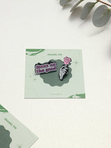 Focus on the Good & Skeleton Rose Enamel Pin Set of 2 - TOSSIDO