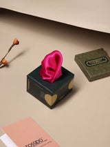 Fuchsia Pink Solid Silk Pocket Square - TOSSIDO