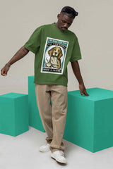 Furry Friendship: Your Canine Companion Is Here Oversized Tee - TOSSIDO